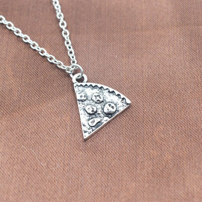 6pcs Set Pizza Pendant Necklaces BFF Best Friends Friendship Necklace Creative Men Women Birthday Gifts Jewelry 3